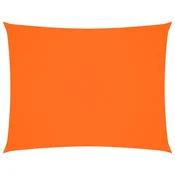 Vidaxl Senčno jadro oksford blago pravokotno 4x6 m oranžno