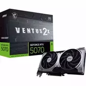 MSI GeForce RTX 5070 12G VENTUS 2X OC, grafična kartica