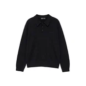 Pull&Bear Pulover črna