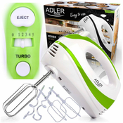 Adler AD 4205G mikser Rucni mikser 300 W Zeleno, Belo