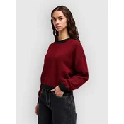 RVCA Dalas Flower Sweater brick red