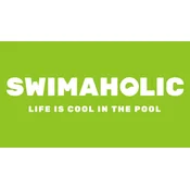 Swimaholic big logo microfibre towel green
