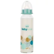 Steklena steklenička 240 ml, silikon, Baby nova