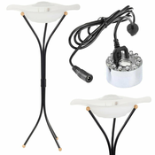 Dekorativa bela LED svetilka z meglo na stojalu 85cm Verk