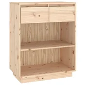 Vidaxl Konzolna omarica 60x34x75 cm trdna borovina
