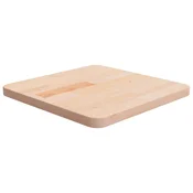Vidaxl Kvadratna mizna plošča 40x40x2,5 cm neobdelana trdna hrastovina