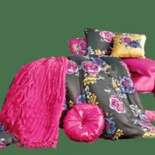Issimo Posteljnina iz bombažnega satena MAGENTA 160x220(2) / 50x70(4)
