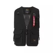 ALPHA INDUSTRIES Brezrokavnik črna