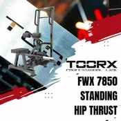 TOORX FWX 7850 Standing Hip Thrust | Profesionalna naprava za stoječi hip thrust (aktivacija gluteusa, iztegovalcev kolka in stabilizatorjev trupa) | Po naročilu (dobava 7 do 14 dni)