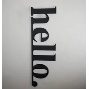 Wallity APT101LS Zidna dekoracija Hello, 30x99cm, Crna