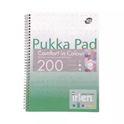 PUKKA PAD Irlen Jotta Spiralna bilježnica A4 linearni 100 lap zeleno