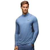 Castore majica 1/4 zip sa kontrastnim panelima za muškarce, plava