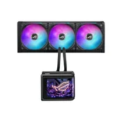 ASUS ROG Ryuo IV SLC 360 ARGB vodno hlajenje za procesor, trije 120mm ARGB ventilatorji, Aura Sync, črno
