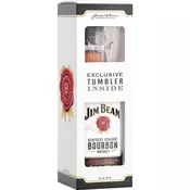 Jim Beam Viski  White + 1 caša 40% 0.7l