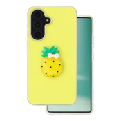 Tutti Frutti 2v1 silikonski ovitek za Samsung Galaxy A18 - rumen
