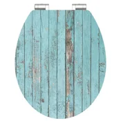 WC deska Schütte BLUE WOOD MDF HG, Soft Close