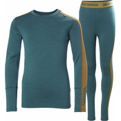 Helly Hansen JR Lifa Merino Midweight Set Dark Creek 140/10 Spodnje perilo in nogavice