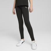 Womens Puma ESS Leggings Youth, Black, Size 9-10Y, Clothing