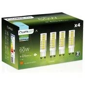 LUMILED 4x G9 LED kapsulna žarnica 7W = 60W 670lm 6500K hladno svetilo 360°