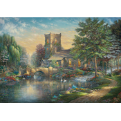 Schmidt - Puzzle Thomas Kinkade: Kapela iz vrbovega lesa - 1 000 kosov