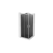Mexen Rio kvadratna pršna kabina 80 x 80 cm, grafit, krom - 860-080-080-01-40
