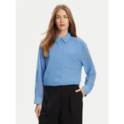 Calvin Klein Srajca LV044B902G Modra Regular Fit