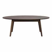 Temno rjava mizica v hrastovem dekorju 65x130 cm Yumi – Rowico