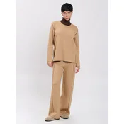 Influencer Pulover svetlo rjava