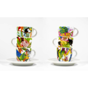 FUNNY CUPS JUNGLE- šalica za espresso s tanjurićem, 1kom | DIEMME