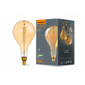 shumee Dekorativna zatemnljiva jantarna žarnica PS160 8W E27 topla 500lm 1800K Videx