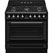 SMEG prosto stoječ štedilnik TR90GMBL črna