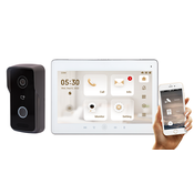 POLICEtech VDO2001D-S2 + VDI5010DW VIDEO PORTAFON / INTERFON, video nadzor, kamera, IP, PoE, alarm, IOS, Android