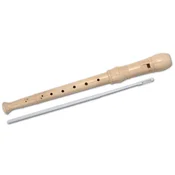 Northix Baročna sopranska flavta lesena 28 not 32 cm