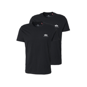 ALPHA INDUSTRIES Majica črna/bela