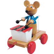 Woody Drveni miš na povlacenje sa ksilofonom
