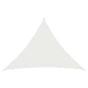 Vidaxl Senčna platna Trikotna 7 x 5 x 5 m HDPE Bela