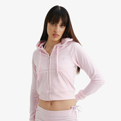 JUICY COUTURE CLASSIC VELOUR HOODIE WITH JUICY LOGO JCWA122001-381