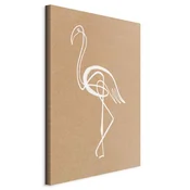 shumee Slika - Beli flamingo (1-delni) navpični
