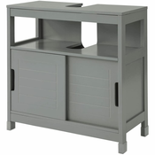 SoBuy Kopalniška Omarica Za Umivalnik Z 2 Vrati 60x30x61cm Frg128-sg