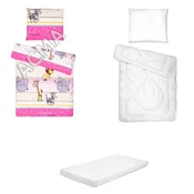 Posteljnina set 5 elementov za posteljo 180x80 cm vzorec-27