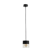 Luster na sajli ROY 1xE27/60W/230V crna