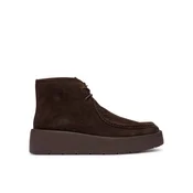Gležnjarji Calvin Klein Flatf Lace Up Apr Cut Boot HW0HW03273 Temno rjava
