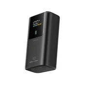 Prenosna baterija 10000mAh USB-A USB-C 55W - siva