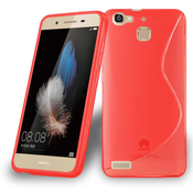Cadorabo Cadorabo Case, združljiv s Huawei v Candy Apple Red - Zaščitni pokrov iz fleksibilnega silikona TPU, (20585867)