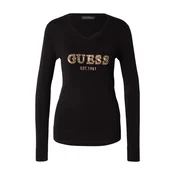 GUESS Pulover HANNAH bež/zlata/črna