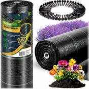 shumee Vrtni agrotekstil 1,6 m x 50 m 90 g/m2 + 50 Plonos žebljičkov - črn