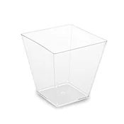 Skodelica Fingerfood (PS) kvadratna prozorna 59 x 59 x 54 mm 100 ml [50 kosov]