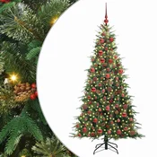 Vidaxl Umetno Zložljivo Božično Drevo Zelena 180 cm PE in PVC