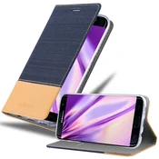 Cadorabo Cadorabo Case, združljiv s Samsungom v temno modro rjavi barvi - zaščitni pokrov z magnetnim zapiranjem, stoječo funkcijo in režo za kartico, (20563233)