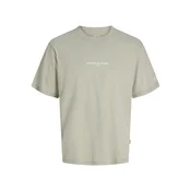 JACK & JONES Majica JORHyeres bež/cijansko modra/rjava/pastelno zelena